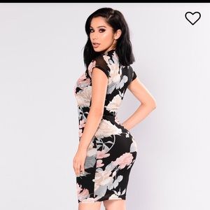 SALE Fashion Nova Tight Floral Dress.